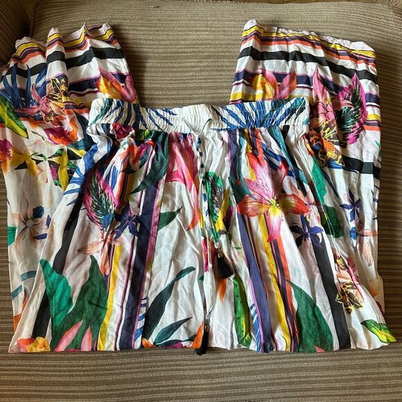 NWT Trina Turk treasure cover swim cover up pants large - Picture 7 of 12